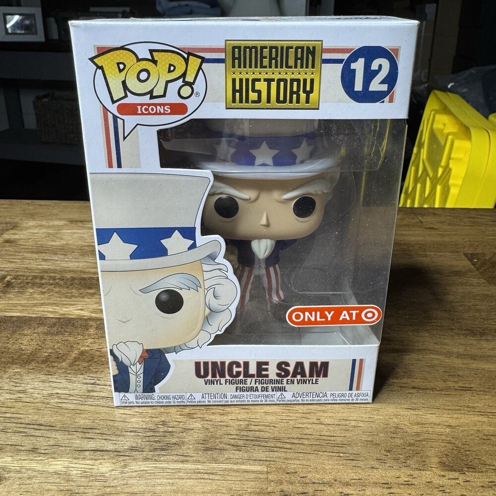 Funko Pop + Protector! Icons #12 American History - Uncle Sam (Target)